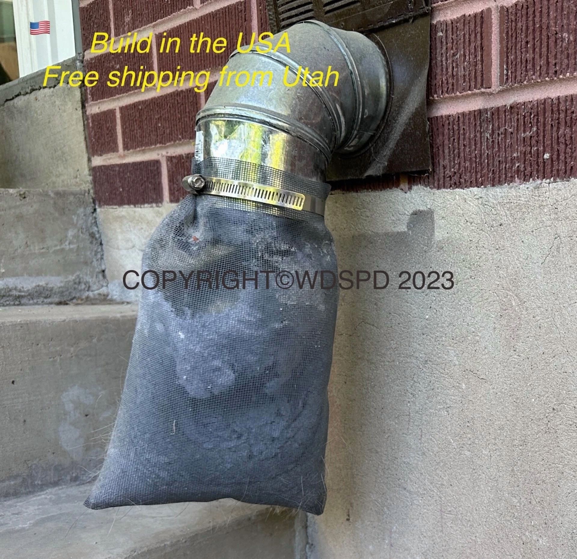 CRESTIN- The Lint Catcher Bag For Outdoor Dryer Vent. Build In The Usa.