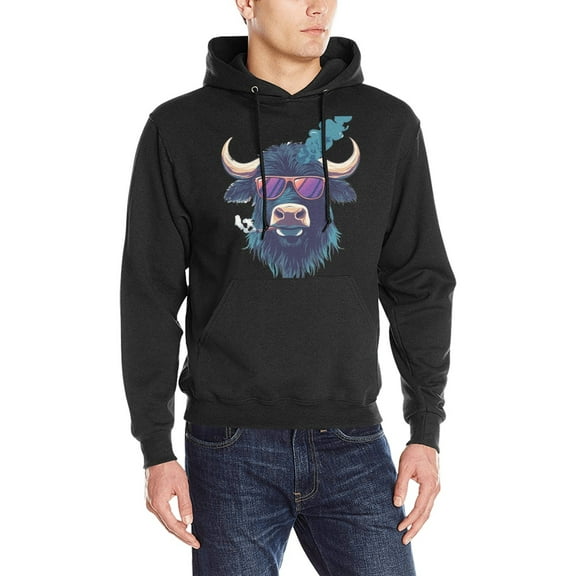 Hanmun Animal Ultimate Men Heavy Blend Hooded Sweatshirt Cotton Drawstring Long Sleeve Casual Fashion