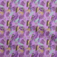 thumbnail image 1 of oneOone Viscose Chiffon Purple Fabric Tropical Leaf Diy Clothing Quilting Fabric Print Fabric By Yard 42 Inch Wide, 1 of 5