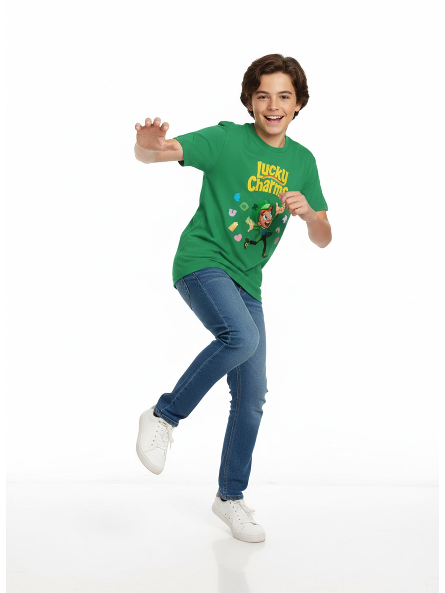 St. Patrick’s Day Boys' & Big Boys' Lucky Charms Graphic Tee, Sizes 4-18