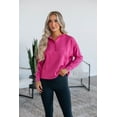 thumbnail image 3 of Rosanna Lounge Pullover - Raspberry, 3 of 5