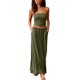 thumbnail image 3 of WILLBEST Vestidos de Verano para Mujer, Vestido Largo con Hombros Descubiertos y Bandeau para Vacaciones, Vestido Maxi Liso de Verano para Mujer Chica, 3 of 3
