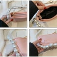 thumbnail image 5 of Kukuzhu Women Chic Pearl Shoulder Bags Fashion PU Leather Party Evening Purse, 5 of 6