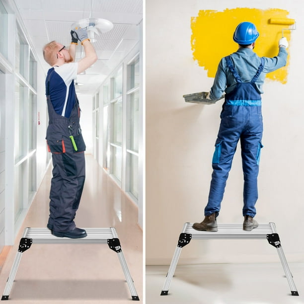 Costway HD EN131 Aluminum Platform Drywall Step Up Folding Work
