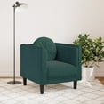 thumbnail image 6 of vidaXL Sofa Chair with Cushion Dark Green Velvet, 6 of 7