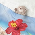 thumbnail image 2 of Lsque Pikmin Pattern Waterproof Throw Blanket Pet Blanket for Dogs & Indoor Cats, Washable - Shaggy Plush Calming Long Faux Fur & Velvet Dog Blanket -, 2 of 8