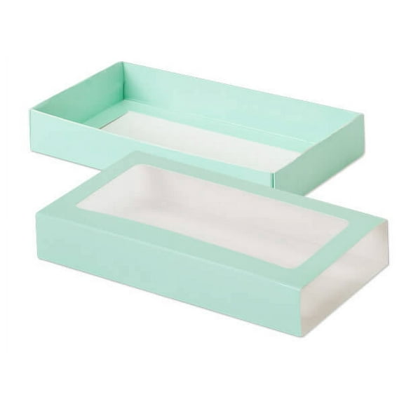 20 PK, Aqua Slide Open Candy Box Set, 8 x 4.25 x 1" For Candy Packaging Or Small Gifts