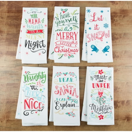 Mainstays Holiday Flour Sack Kitchen Towel Orted Prints 28 X Mainstays Holiday Flour Sack Kitchen Towel Orted Prints 28 X 29 100 Percent Cotton