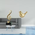 thumbnail image 2 of Escultura de resina con forma de nota musical moderna, figura de animal, centro de mesa creativo para decoración del hogar, la oficina, el escritorio, 2 of 8