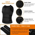 thumbnail image 3 of COMFREE Men Sauna Suit Hot Neoprene Body Shaper Waist Trainer Sweat Vest Tank Top Corset Workout Compression Shirt GYM for Weight Loss Tummy Fat Loss, 3 of 8