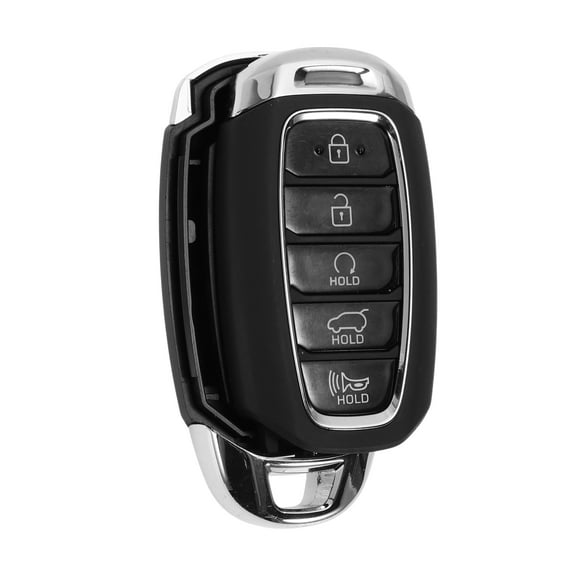 Unique Bargains 4 Button Key Fob Shell Case for Hyundai Palisade 2020-2022 Keyless Entry Remote Replacement Case Black Silver Tone