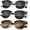 (3 Pack) Golden Black/Silver Black/Brown, variant on KALIYADI Polarized Sunglasses Trendy Stylish Half-frame Sun Glasses for Men Women Driving Sun glasses UV Blocking