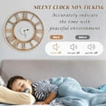 thumbnail image 5 of Costway 16 Inch Silent Wall Clock with Classic Frame Classic Roman Number Glass Cover, 5 of 7