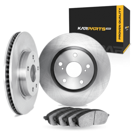KarParts360 For Chevy Vectra 2003 04 05 06 07 2008 Brake Set | Rear | Cast Iron Rotor | Excluded Calipers | Vented | Plain Rotor Style | 114.3 Millimeters / 4.50 Inches Bolt Circle | 5 Lugs