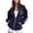 Navy, variant on AKOEE Women's Oversized Zip Up Hoodie Jackets with Pockets Long Sleeve Cat Printed Baggy Y2k Sweatshirt Coat (XL, Wine)