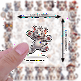 thumbnail image 4 of LUUFILx 50pcs Cute Little Tiger Puzzle Animal Stickers Stationery Sticker Kids Collection Water Bottle Laptop Journals, 4 of 9