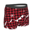 thumbnail image 3 of Kll Christmas Tree Buffalo Plaid Men'S Cotton Boxer Briefs Underwear-Medium, 3 of 9