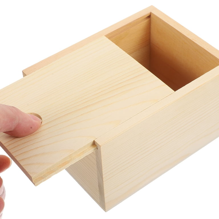 Slide top wooden box online