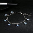 thumbnail image 4 of EGNMCR Blue Night Light Star Beach Wind And Plated Chain Luminous anklets, 4 of 6