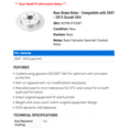 thumbnail image 2 of Rear Brake Rotor - Compatible with 2007 - 2013 Suzuki SX4 2008 2009 2010 2011 2012, 2 of 2