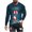 Blue, variant on Hanes Merry Christmas Gnome Shirt for Men Long Sleeve Christmas Tree Santa Claus Graphic Holiday Top Gym Running T-Shirt-Red M