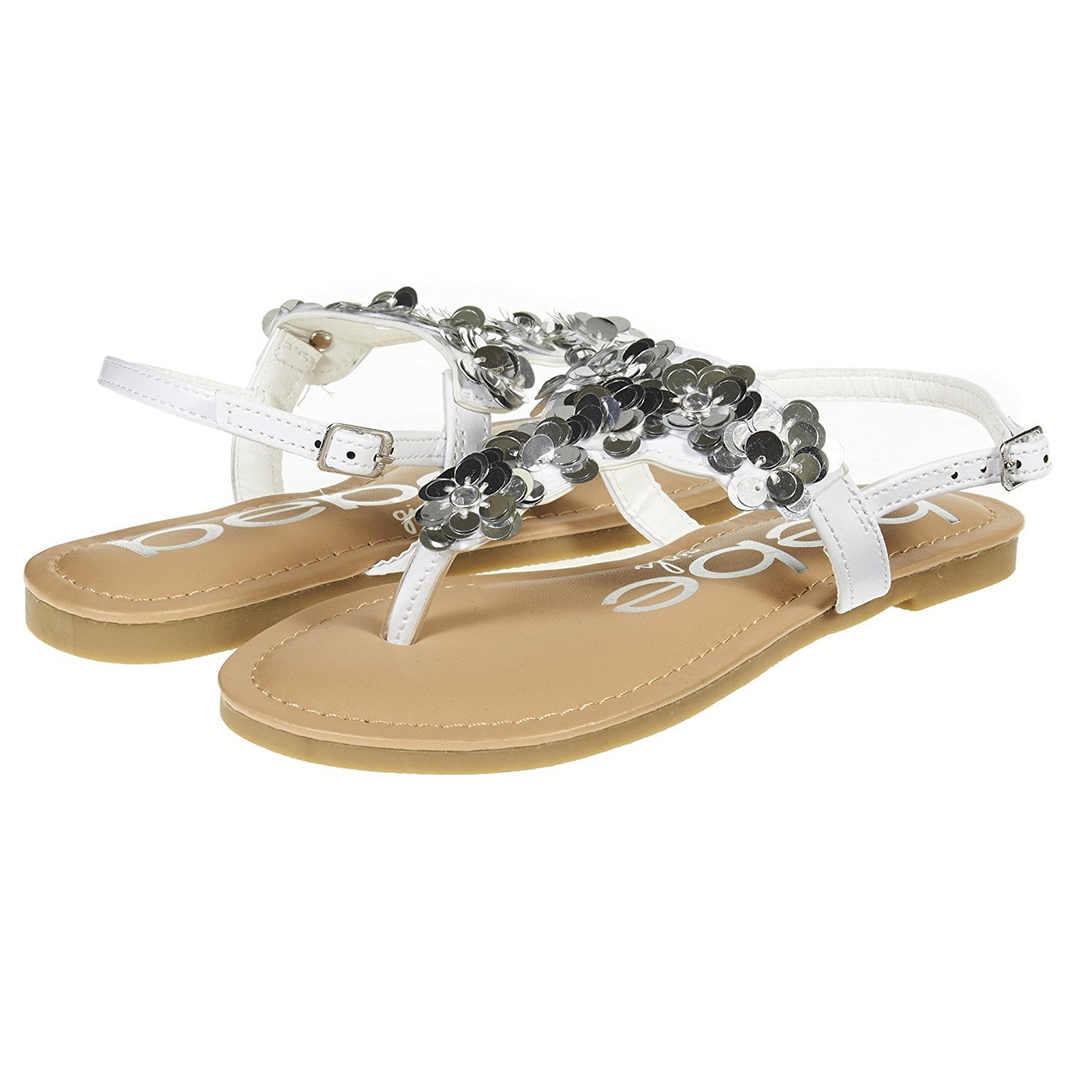 girls white sandals size 1