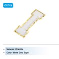 thumbnail image 3 of Chenille Letters I Patches 4-1/2 Inch Iron on Letters I Patches Golden Glitter for Clothing, Pack of 3(White), 3 of 6