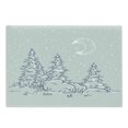 thumbnail image 1 of Pine Cutting Board, Tall Pine Trees and Big Rocks at Night with Moon and Stars, Decorative Tempered Glass Cutting and Serving Board, in 3 Sizes, by Ambesonne, 1 of 2