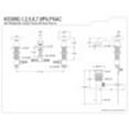 thumbnail image 2 of Kingston Brass KS3952PX Restoration Mini-Widespread Bathroom Faucet, Polished Brass, 2 of 2