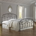 thumbnail image 1 of Grafton Complete Metal Bed and Steel Support Frame with Prominent Scrollwork and Decorative Castings, Rusty Gold Finish, Twin, 1 of 8