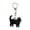 C, variant on 2D Flat Acrylic Cat Charm Keychain Pendant Black Cat Hanging Decoration Car Rearview Mirror Accessories Car Interior Decor