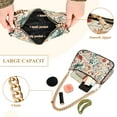 thumbnail image 2 of FORMRS Womens Shoulder Bag with Chain Strap Clutch Purse Cute Tote Handbag, Watercolor Leaves, 2 of 7