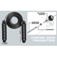 thumbnail image 1 of Cuerda de saltar de velocidad ajustable con rodamientos, cable de acero recubierto de PVC, mangos de espuma viscoelástica antideslizantes para fitness en casa, gimnasio y escuela, 1 of 5