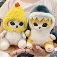 thumbnail image 4 of Lindo tiburón gato muñeco de peluche colgante hermosa habitación y coche camarones gato decoración colgante apertura vacaciones niños y niñas regalo, 4 of 5