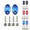 thumbnail image 4 of 2Pcs Motorcycle Rearview Mirror Block Off Base Plates Mirror Hole Plugs Compatible For S1000RR 2009-2019 / R1 2007-2014, 4 of 9