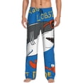 thumbnail image 1 of Balery Shark With Sunglasses and Lobste Pantalones de pijama para hombre, pijama ultraligero, pantalón de descanso-X-Large, 1 of 6