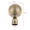 thumbnail image 3 of pitrice 22mm Curtain Pole Recess Bracket Curtain Decoration Curtain Rods Finials Curtain Pole Bracket Rod Bracket Finials Type 3 - Bronze, 3 of 8