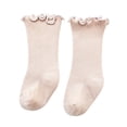thumbnail image 1 of Sunloudy Bas Chauds pour Bébé Doux Monochrome Doux pour la Peau Chaussettes de Loisirs à Volants, 1 of 6
