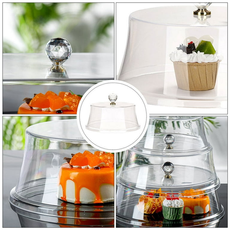 Microwave Food Cover Clear Sheet Protectors Dessert Serving Dome