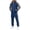 #116-Navy, variant on Yusimy Men's Solid Color 2-Piece Hoodie Casual Set Raglan Sleeve Elastic Waist Drawstring Zipper Pocket Long Sleeve Pants