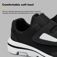 thumbnail image 4 of Zapatos Diabéticos Slip-On Orthopedic no deslizante para pies inflamados (38) Negro, 4 of 9