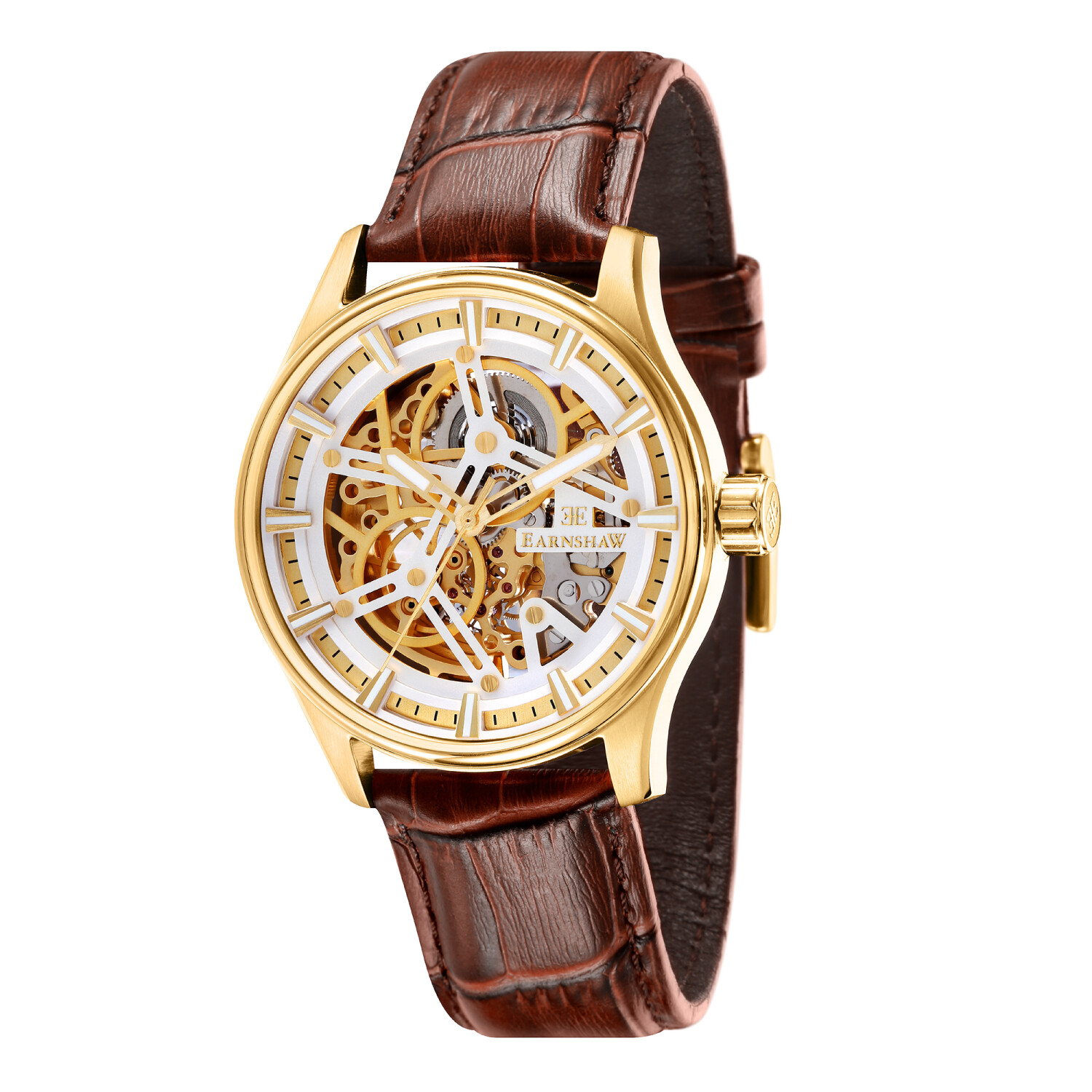raga mother of pearl dial metal strap watch