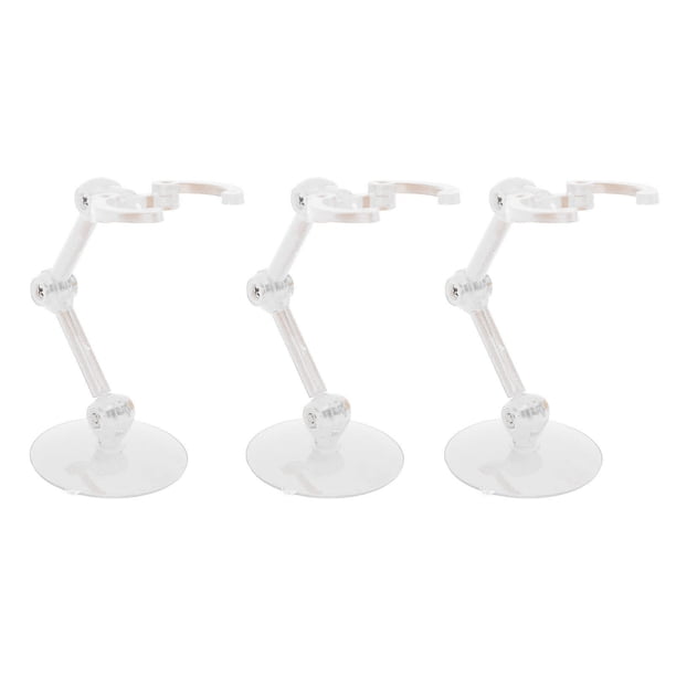 Soporte De Figuras De Acción De 10 Piezas, Soportes De Pantalla De Figura De Plástico Con Abrazadera Ajustable Y Base Para Muñecas Posibles Del Modelo