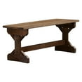 thumbnail image 2 of Backyard Discovery 46" Meranti Wood Farmhouse Bench for Entryway, Garden, Patio, 2 of 4