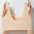 thumbnail image 6 of Women's Pullover Fixed Cup Bra, Full Coverage Wire Free Underwear with Wide Straps, Back Smoothing Light Support Bra | VerBelle,Khaki S, 6 of 6