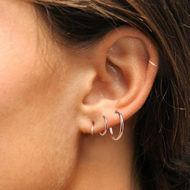 Small Endless Hoop Earrings
