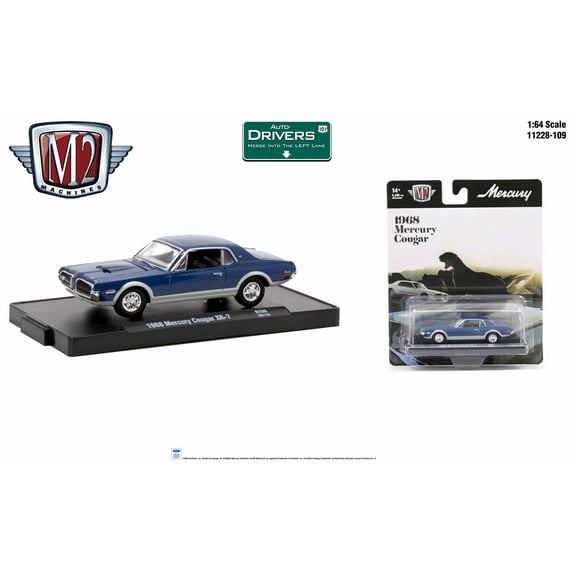 M2 Machines Auto-Drivers 1:64 R109 1968 Mercury Cougar Xr7