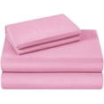 thumbnail image 3 of 900 Thread Count 100% Egyptian Cotton 3-Piece Flat Sheet (1 Flat + 2 Pillow Covers) Size Olympic-Queen Color Pink Solid, 3 of 6