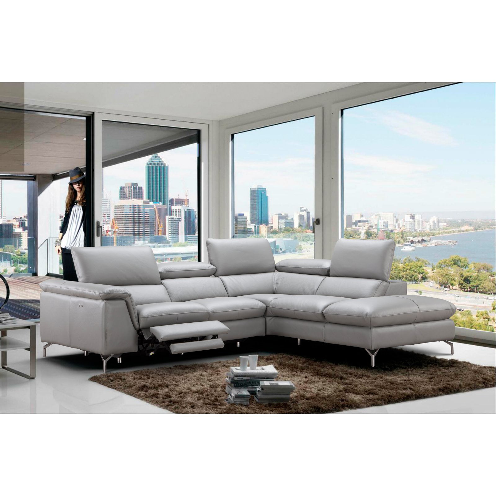 J&amp;M Furniture Viola Chaise Sectional Sofa