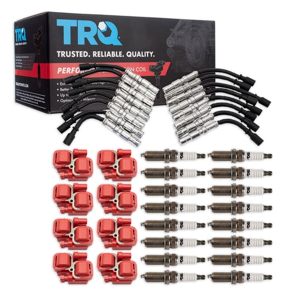 TRQ Performance Ignition Coil & Spark Plug Kit Iridium 25 Piece Fits 99-06 Mercedes-Benz SL500 CL500 00-06 S430 S500 03-06 E500 CLK500 02-07 ML500 02-08 G500 99-03 CLK430